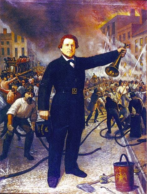 Firefighter hero of 1849 fire